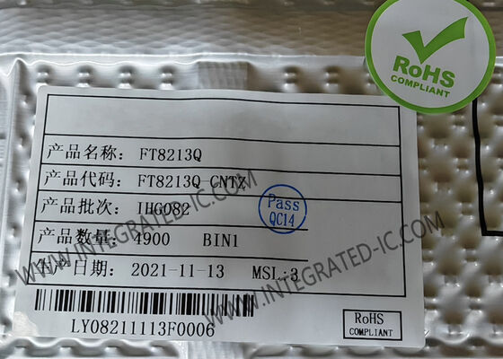 FT8213Q Integrated Circuit IC Chip Three-Phase BLDC Motor Controller With Built-In Pre-Driver and 1Ω Rdson