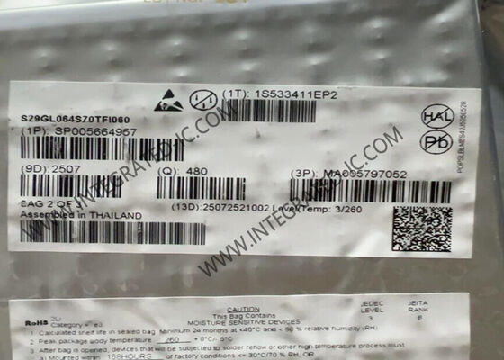 S29GL064S70TFI060 64Mbit GL-S Series NOR Flash Memory IC Chip TSOP-48 2.7V ~ 3.6V