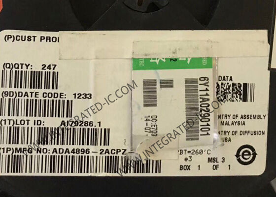 ADA4896-2ACPZ Integrated Circuit Chip Low Noise Rail-To-Rail Output High Speed Voltage Feedback Amplifier LFCSP-8