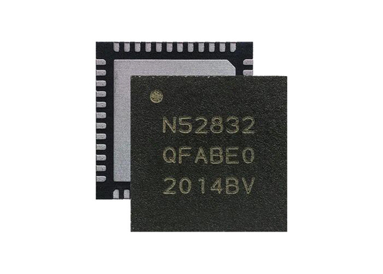 NRF52832-QFAB-R Versatile BT 5.3 SoC NRF52832 BT Low Energy QFN48