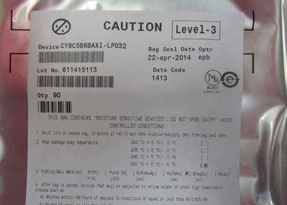 Integrated Circuit Chip CY8C5868AXI-LP032 32-Bit Single-Core Microcontroller IC