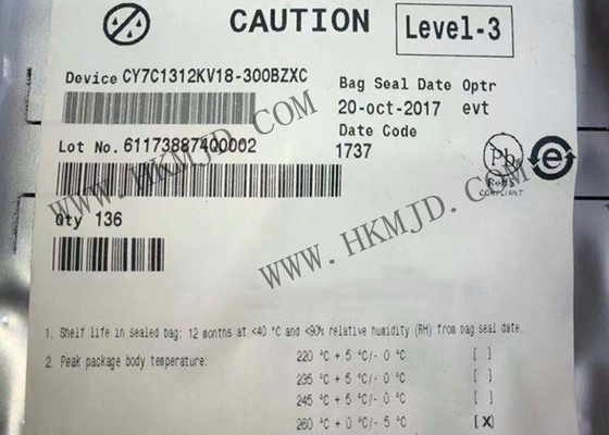 Memory IC CY7C1312KV18-300BZXC 1.8V Synchronous Pipelined SRAMs CY7C1312 FBGA165