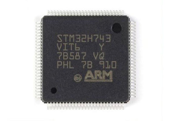 STM32H743VIT6 Microcontroller MCU with 480MHz ARM Cortex M7, 1M x 8 RAM, and 168 I/O Ports