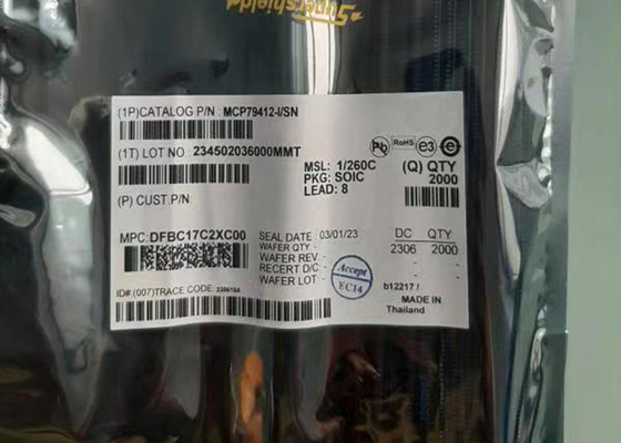 Integrated Circuit Chip Battery Switchover MCP79412-I/SN Real-Time Clock/Calendar