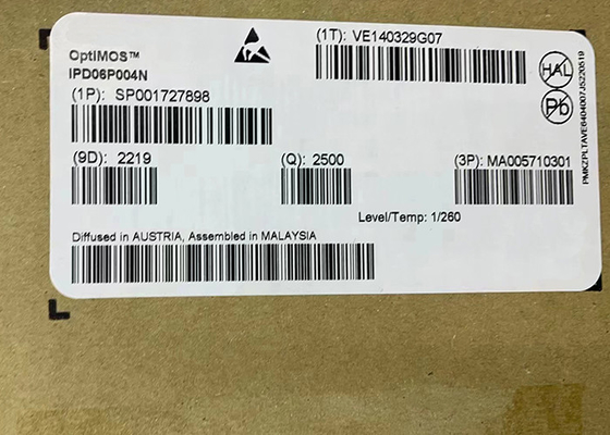 P Channel IPD06P004N Power MOSFET Transistor TO-252-3 Integrated Circuit Chip 60V