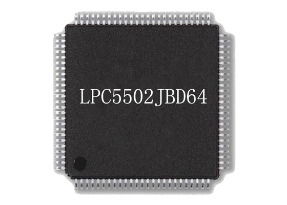 Integrated Circuit Chip LPC5502JBD64 96MHz Microcontroller Chip HTQFP64 Surface Mount
