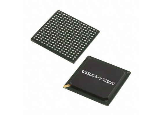 Integrated IC XC6SLX25-3FTG256C Wire-Bond FPGA IC Surface Mount 256-LBGA Package