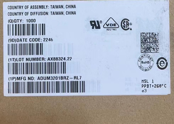 Integrated Circuit Chip ADUM3201BRZ Digital Isolators 8SOIC Dual Channel 10Mbps