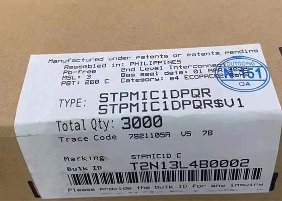 Integrated Circuit Chip STPMIC1DPQR Buck SMPS Converters 44WFQFN Power Management