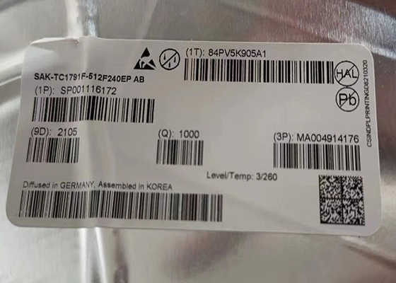 292-LFBGA SAK-TC1791F-512F240EP AB 32-Bit Single-Core Microcontroller IC