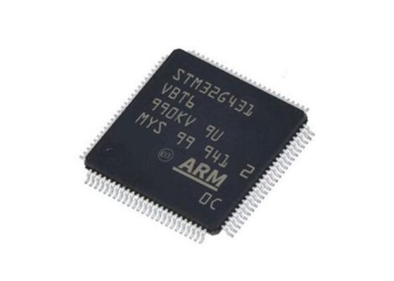 STM32G431VBT6 Microcontroller MCU 32-Bit Single-Core with 170 MHz, 128KB Flash Memory, and 23-Channel ADC