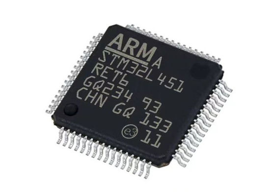 STM32L451RET6TR 32-Bit Microcontroller with ARM Cortex-M4 Core, 80MHz Speed, 160 kB RAM, and 12-bit ADC