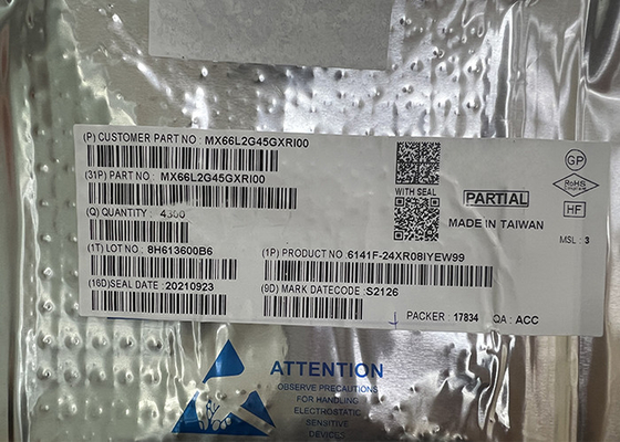 IC Chip 24-TBGA Surface Mount MX66L2G45GXRI00 2Gbit FLASH NOR Memory IC