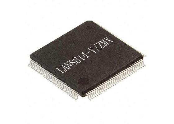 Electronic Integrated Circuits 128-TQFP LAN8814-V/ZMX 4-Port Ethernet Transceiver IC