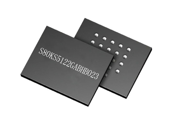Memory IC Chip S80KS5122GABHB023 24-VBGA Surface Mount 200MHz Pseudo SRAM IC
