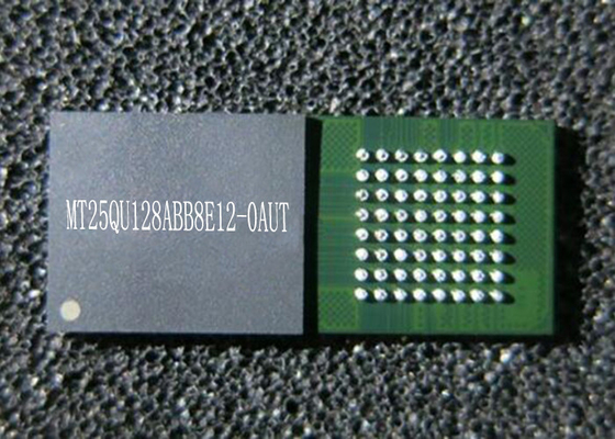Memory Chips MT25QU128ABB8E12-0AUT 1.8V Multiple I/O Serial Flash Memory IC 24-TBGA