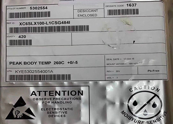 1080MHz 484-FBGA Surface Mount XC6SLX100-L1CSG484I Field Programmable Gate Array