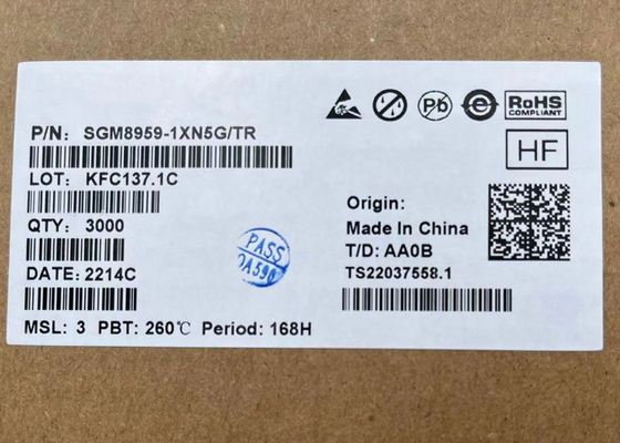 1.8V Single SGM8959-1XN5G Low Noise High Precision Zero-Drift Operational Amplifier