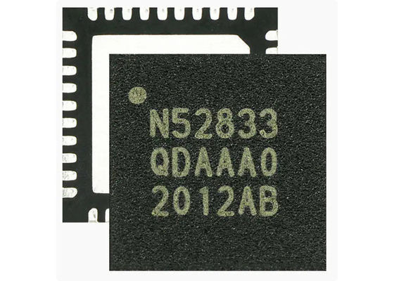 NRF52833-QDAA-B-R BT IC System On Chip with 64 MHz Arm Cortex-M4 512 KB Flash and 128 KB RAM