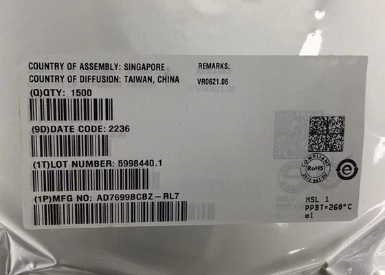 Integrated Circuit Chip AD7699BCBZ 16 Bit 8-Channel Analog To Digital Converter