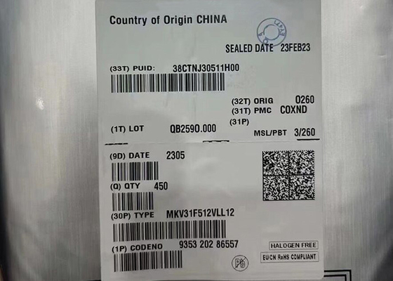 MKV31F512VLL12 Microcontroller IC 32-Bit Single Core 120MHz 512KB Embedded