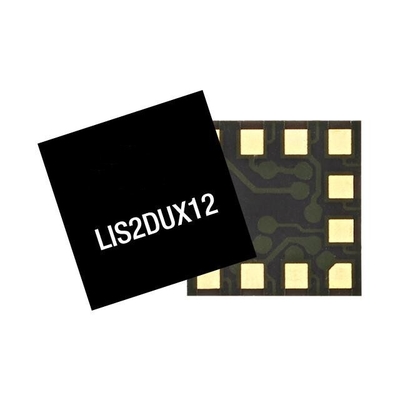 Sensor IC LIS2DUX12TR Ultralow Power 3-Axis Smart Accelerometer Motion Sensors 12-LGA