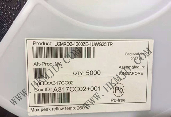 Field Programmable Gate Array LCMXO2-1200ZE-1UWG25ITR
 1280 LUTs 19 I/O MachXO2 Field Programmable Gate Array IC
