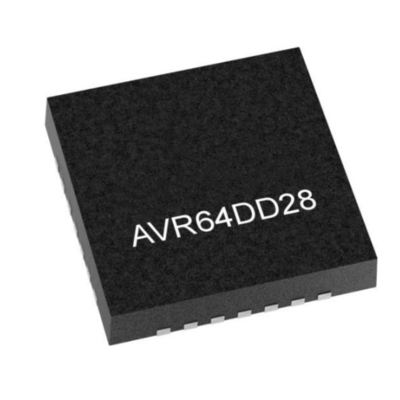 Microcontroller MCU AVR64DD28T-I/STX
 VQFN28 Up To 8KB RAM 19 Channel Microcontroller
