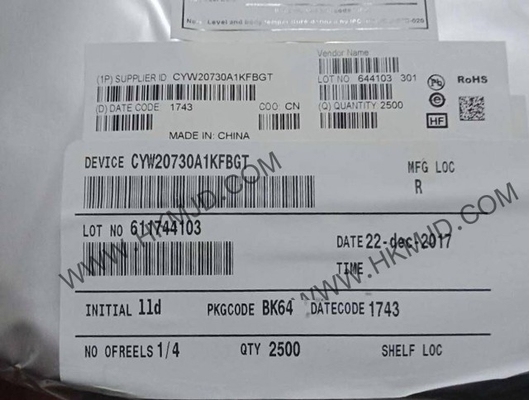 Wireless Communication Module CYW20730A1KFBGT
 2.4GHz Single Chip BT Transceiver

