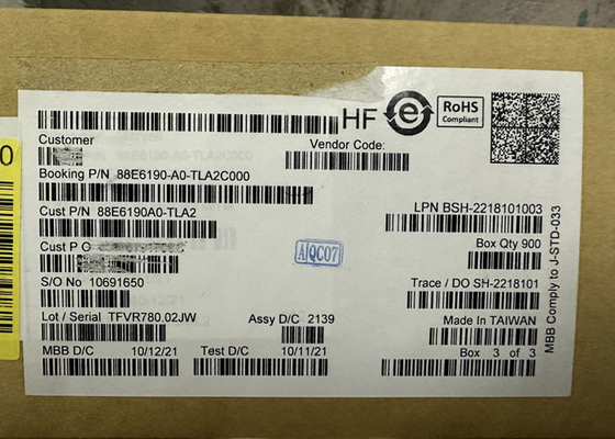 Ethernet IC 88E6190-A0-TLA2C000 11 Port Ethernet Switch IC BGA Package