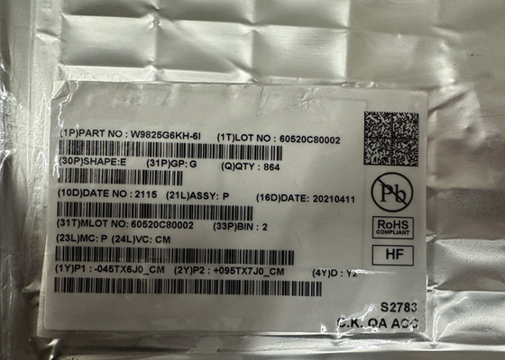 Memory IC Chip W9825G6KH-6I 256Mbit Parallel High Speed SDRAM Memory IC 54-TSOP