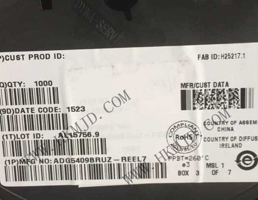 Integrated Circuit Chip ADG5409BRUZ
 14Ohm 4 Channel Multiplexers TSSOP16
