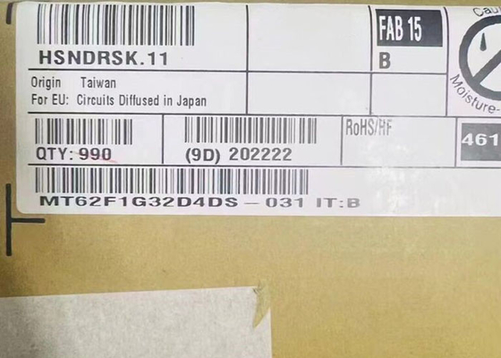 Memory IC Chip MT62F1G32D4DS-031 IT:B Automotive LPDDR5 32Gbit Parallel Memory IC