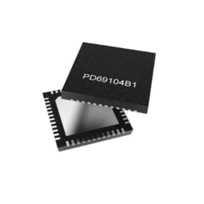 Integrated Circuit Chip PD69104B1ILQ 4-Port Power Over Ethernet Manager IC QFN-48