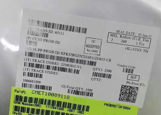 Wireless Communication Module EFR32BG22C224F512IM32-CR High Performance 2.4GHz Wireless Gecko SoC