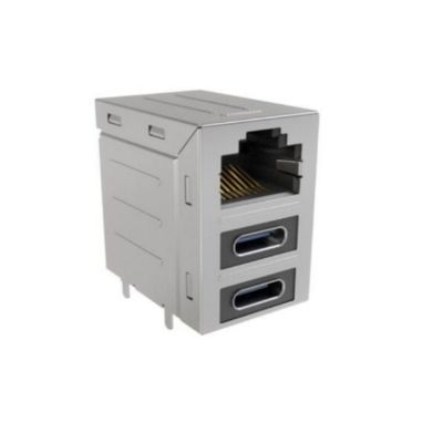 RJE36188330CH Connectors Combo-Stacked Connectors 8POS Modular Jack Connectors