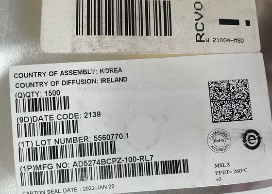 AD5274BCPZ-100 Integrated Circuit Chip I2C Interface And 50-TP Memory Digital Rheostat