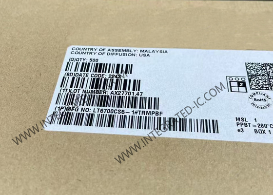 LT6700CS6-1 Integrated Circuit Chip Micropower Low Voltage Dual Comparator With 400mV Reference