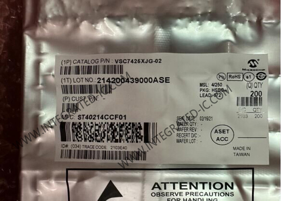 Ethernet IC VSC7425XJG-02 10 Port Managed Layer 2-Ethernet Switch IC BGA-672