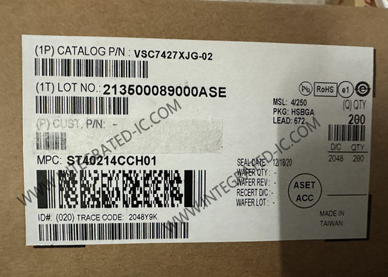 Ethernet IC VSC7427XJG-02 26 Port Gigabit Ethernet Managed Layer 2 Switch IC with Surface Mount