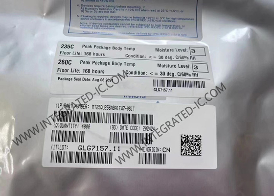 Chip Integrated Circuit MT25QU256ABA1EW7-0SIT 256Mbit 133MHz 8-WDFN Memory IC