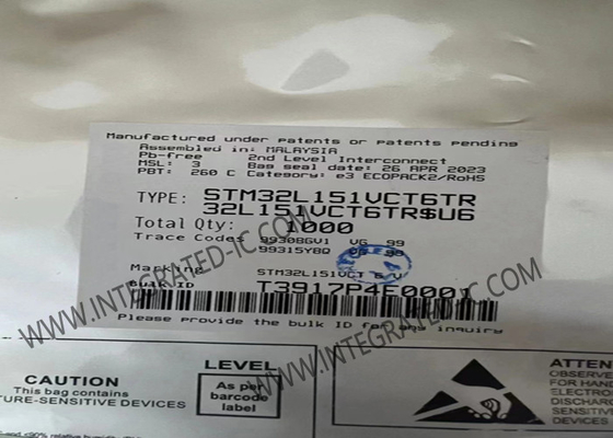 STM32L151VCT6 Microcontroller MCU 32MHz 32-Bit Single-Core Microcontroller IC LQFP-100