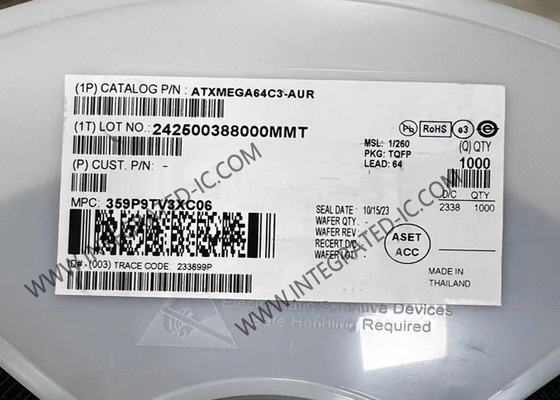 ATXMEGA64C3-AUR Microcontroller MCU 8-Bit 32MHz Microcontroller TQFP-64 Package
