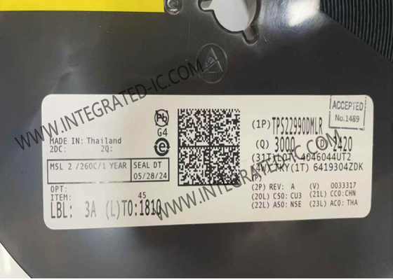TPS22990DMLR Integrated Circuit Chip 3.9mΩ On-Resistance Load Switch IC WSON-10