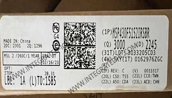 MSP430F5152IRSBR Microcontroller MCU 16-Bit MCU 25MHz Mixed-Signal Microcontrollers