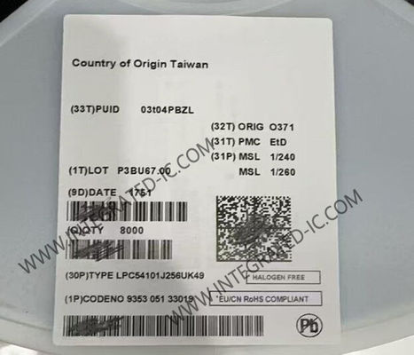 LPC54101J256UK49 Microcontroller MCU 100MHz 32-Bit Single-Core Microcontrollers