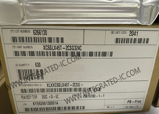 Field Programmable Gate Array XC6SLX45T-2CSG324C 2088 Kbit EBR Spartan-6 LXT Embedded Field Programmable Gate Array