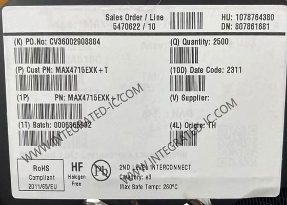 MAX4715EXK Integrated Circuit Chip 400mOhm Single-Supply SPST Analog Switches SC70-5