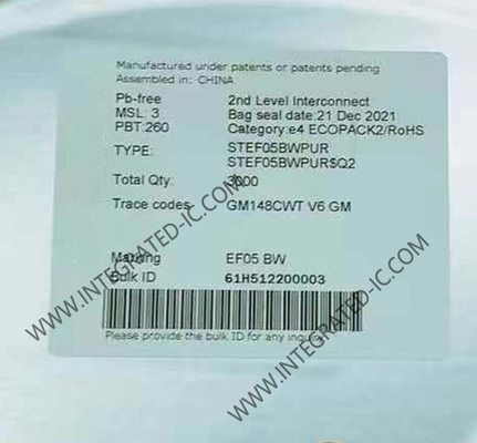STEF05BWPUR Integrated Circuit Chip Integrated Electronic Fuse For 5V Line DFN-10 Package