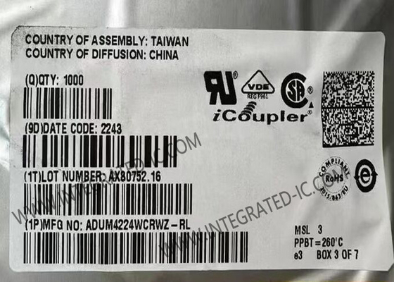 ADUM4224WCRWZ Integrated Circuit Chip 5kVrms Isolated Precision Half-Bridge Gate Drivers
